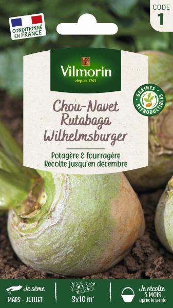 Potagères - Rutabaga Wilhelmsburger (à Collet Vert) - Légumes d'Autrefois - PACKAGING_RECTO